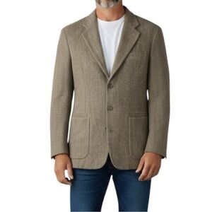 Territory Ahead Men’s‎ 38R Wool Blazer Brown Green Classic 3-Button Jacket
